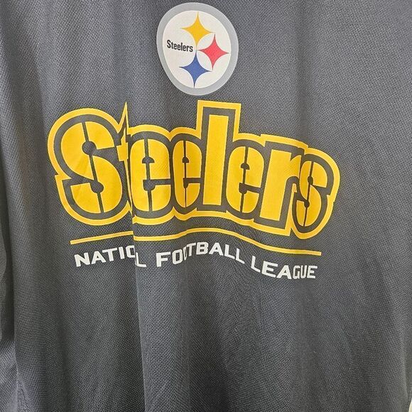 NFL Team Apparel Steelers Shirt Sleeve Black & Yellow XL - Picture 3 of 10